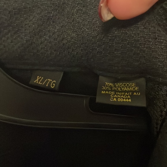 Jack Lipson Heavy Textured Button Down Black shirt SZ XL GUC B1015 - Picture 4 of 8